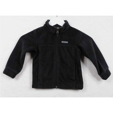 COLUMBIA Fleece Jacket Full Zip Black Unisex Toddler Kids Sz 3T