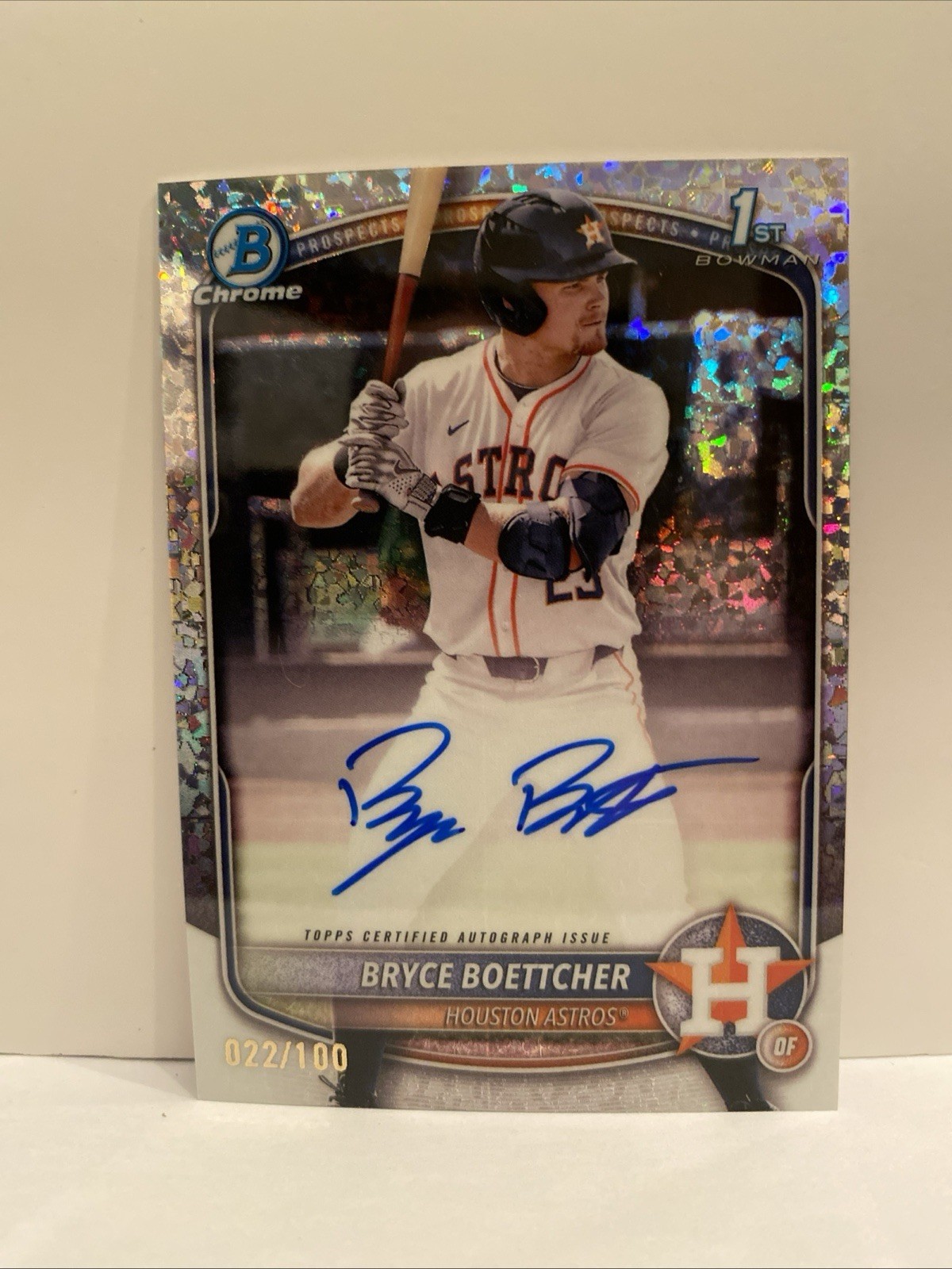 2025 Bowman Chrome Bryce Boettcher 1st Bowman Mini Diamond Auto /100
