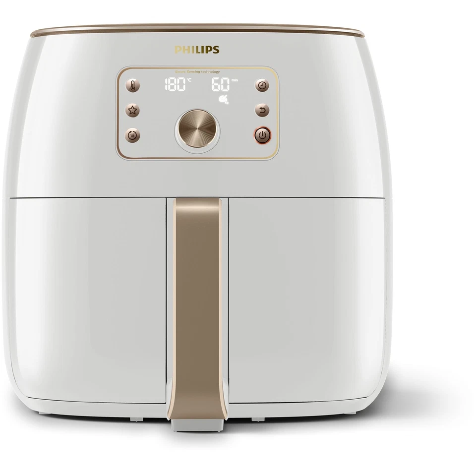 Philips Airfryer XXL Smart Heißluftfriteuse, Display, 1.4 kg, Weiß (HD9870/20R1)