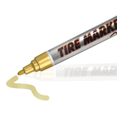 1x Gold Tire Paint Pen Permanent Marker for Car Motorcycle Tyre Lettering
