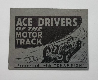 The Champion Ace Drivers of the Motor Track - 1936 Complete six fold down photos