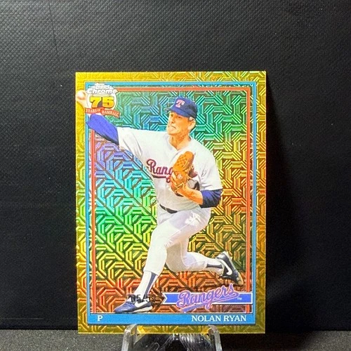 2026 Topps Series 1 Nolan Ryan Silver Mojo Refractor 5/50 Card #91C-14