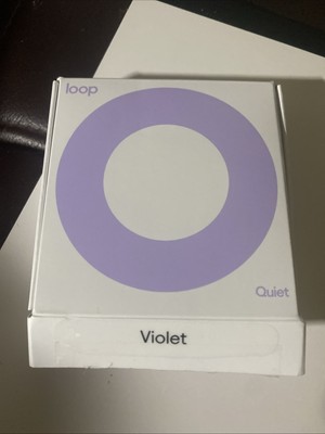Loop Quiet Earplugs For Noise Reduction Violet - New OPEN BOX  NRR 14