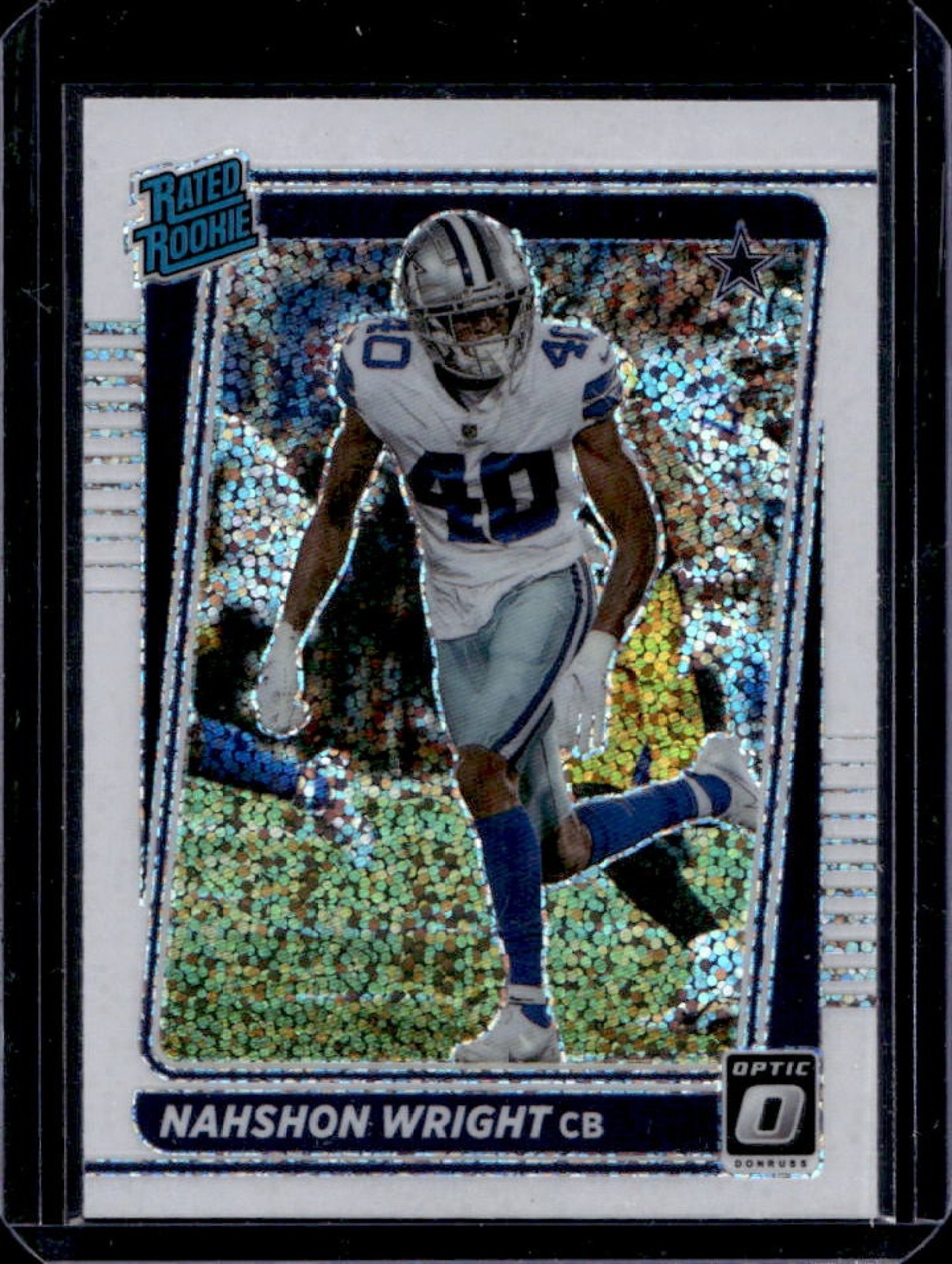 Nahshon Wright Panini Donruss Optic #285 White Sparkle