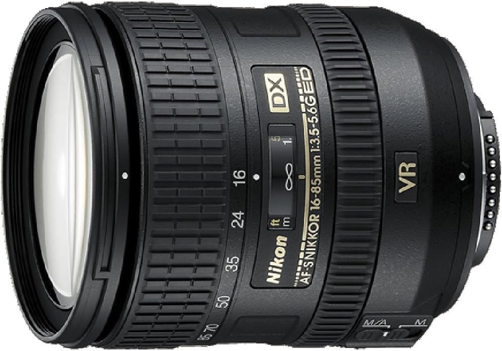 Black Nikon 16-85mm f/3.5-5.6 ED VR DX Auto Focus AFS AF-S DSLR