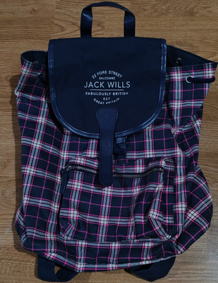 Jack Wills Check Backpack UK