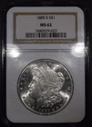 1885-S Morgan Silver Dollar "NGC MS62" *Free S/H After 1st Item*
