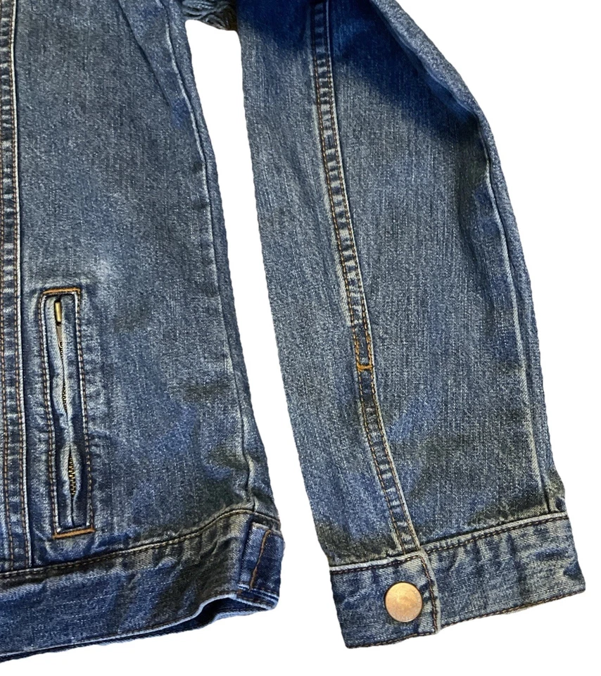 Old Navy Jean Jacket Girls Youth XXL Full Zip Pockets - Image 4 of 4