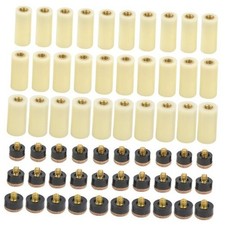 XINGYHENG 60Pcs 30 Set  3 Kinds Billiard Cue Off white Ferrules Set with Cue