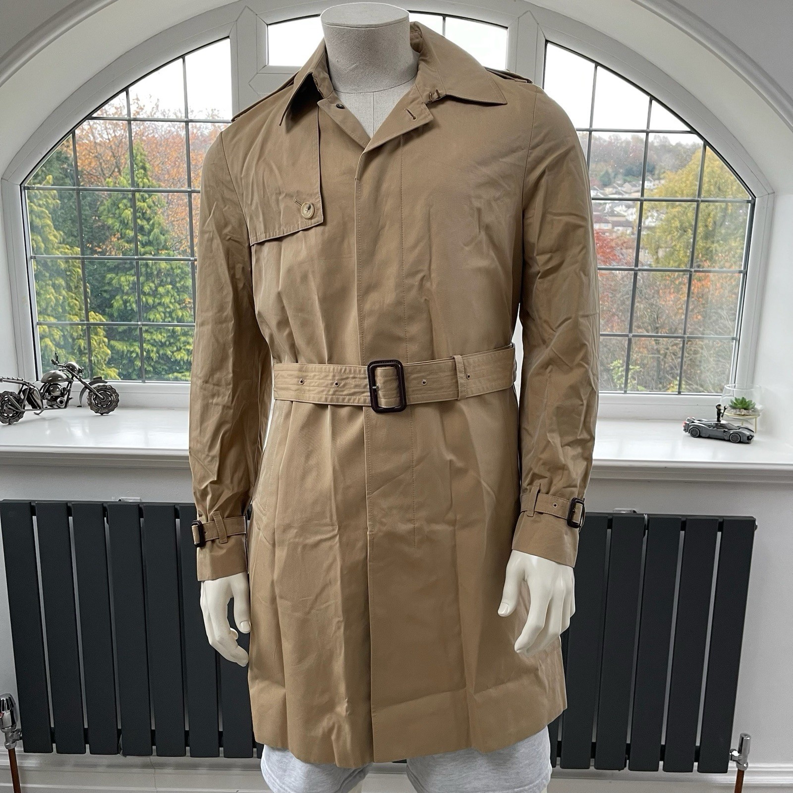 Paul Smith PS Belted Trench Coat Jacket Made in Italy Size Medium RRP £692 BNWT