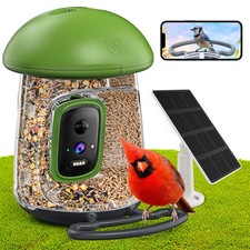 LONA Smart Bird Feeder with Camera, Dual-Lens, Solar-Powered, Wireless Birdwatch