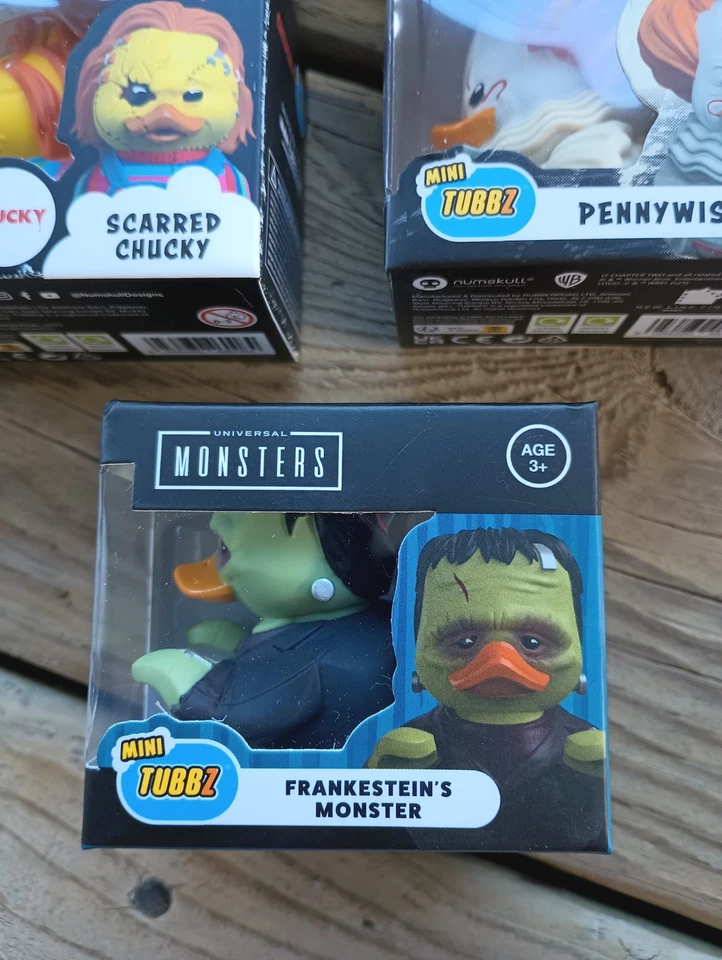 5 Mini Tubbz IT Payaso Sierra Halloween Michael Myers Chucky Pennywise Patos de Goma Foto 4 de 4