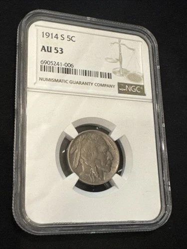 1914S NGC AU53 Buffalo Nickel
