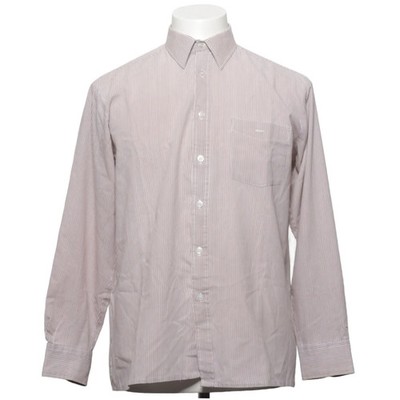 Nino Visconti, Hemd, Größe: 41, Beige/Weiß, Streifen, Herren #DjQ