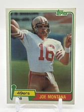 1981 Topps - Joe Montana #216 Rookie (RC)  VG