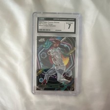 Topps 2023 Cosmic Chrome Tommy Edman #52 Black Eclipse Refractor /10 CGC 7