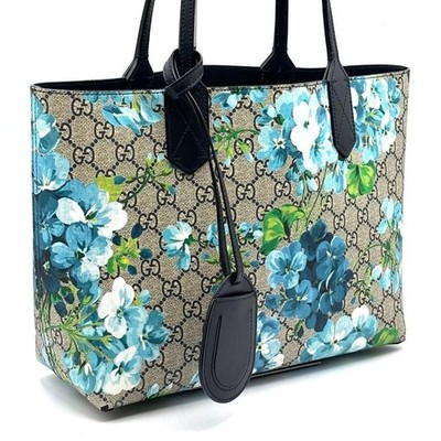 Reversible Tote Gucci Bloom Blue Bag Gucci Blooms Reversible Bag
