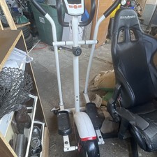 Crosstrainer Ellipsentrainer mit Display, Wei...