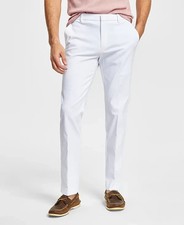  95 Tommy Hilfiger Men's Modern Fit Stretch White Performance Pant 34 30 eno1825