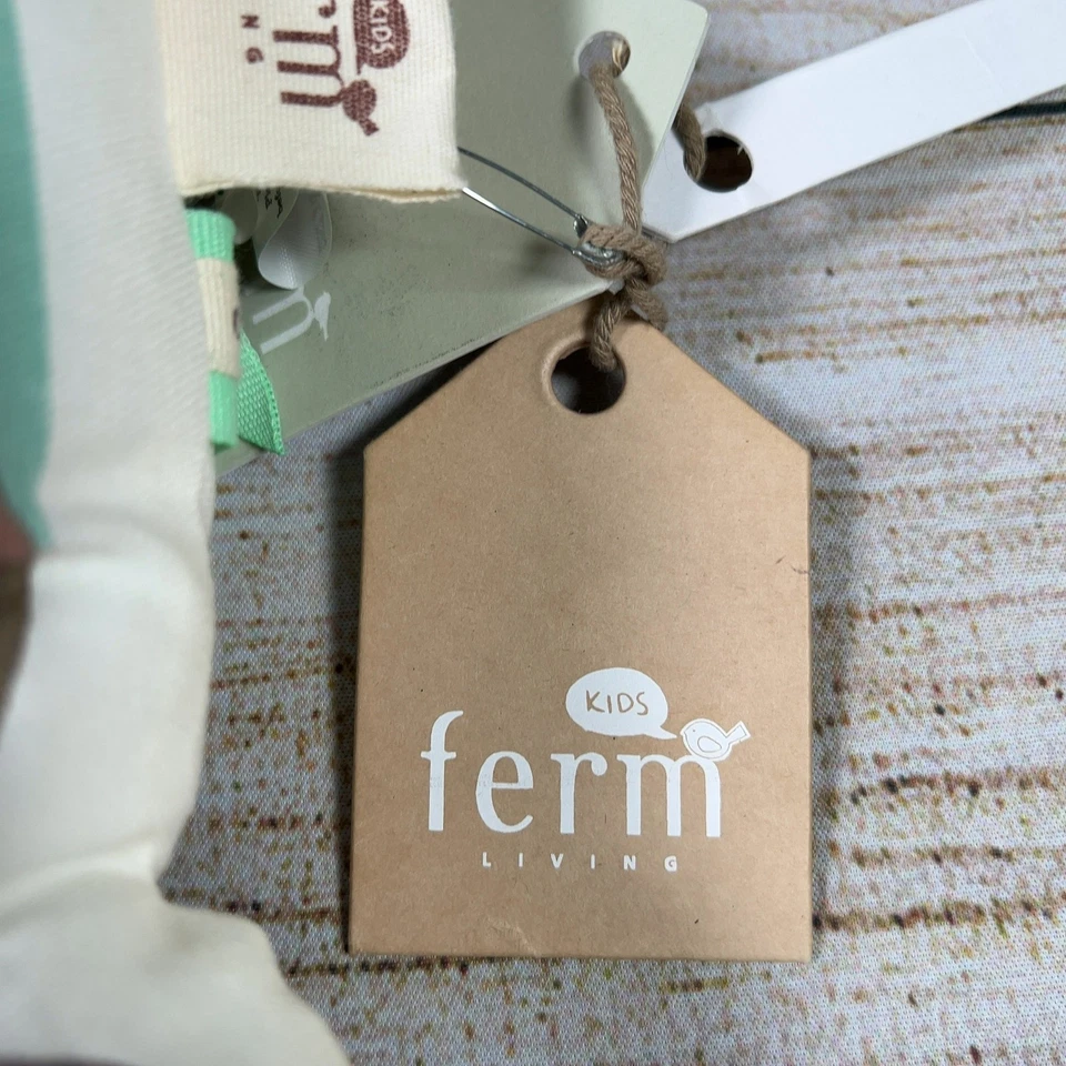 Ferm Living Kids Mr Bear Cojín Suave Algodón Orgánico Guardería Escandinava Nuevo Foto 3 de 4