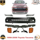 Front Bumper Cover Kit + Brackets + Signal Lights For 1998-2000 Toyota Tacoma