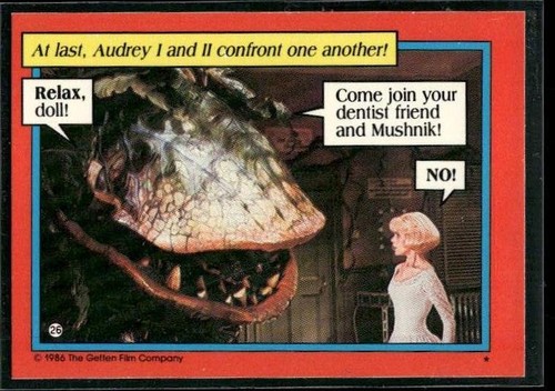 1986 Topps Little Shop of Horrors #26 Someday I'll be back ... to devour - Picture 2 of 2