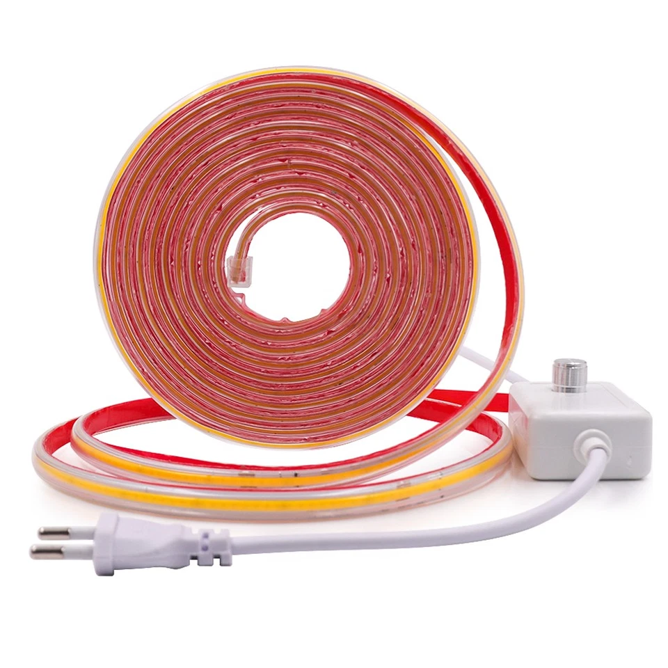 230V COB LED Streifen Stripe Lichtband Lichtschlauch Wasserdicht Selbstklebend - Bild 2 von 4