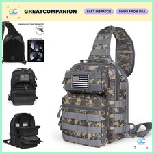 Tactical Sling Bag Backpack - Military EDC Crossbody Chest Pack for Men, Small