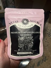 Vital Source Nutrition Premium Feminine Balance 60 Gummies Sealed Ex 2/27