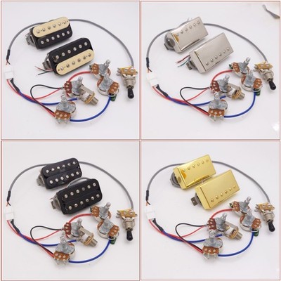 Guitar Classic 57 Alnico II Humbucker Pickups Set 4C with 2V2T Wiring Harness