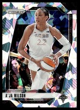 2024-25 Prizm Cracked Ice Prizms WNBA -- A'ja Wilson Las Vegas Aces #86