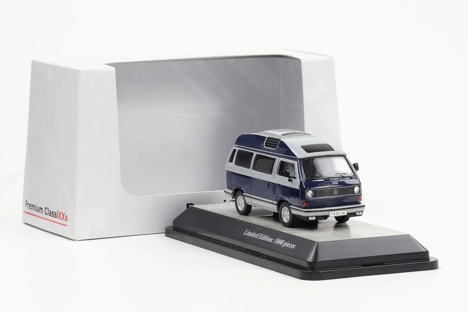 1:43 Premium ClassiXXs VW T3a Dehler Profi blau grau Camping Car