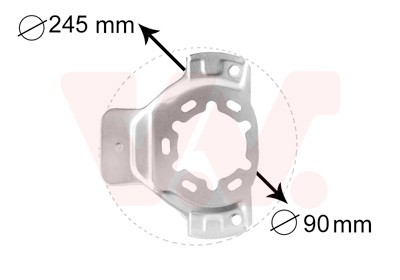 Van Wezel 3742371 splash panel, brake disc for Opel, Vauxhall