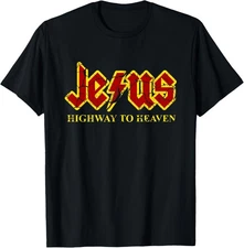 Jesus Highway To Heaven Funny Christian Lovers Unisex T-Shirt