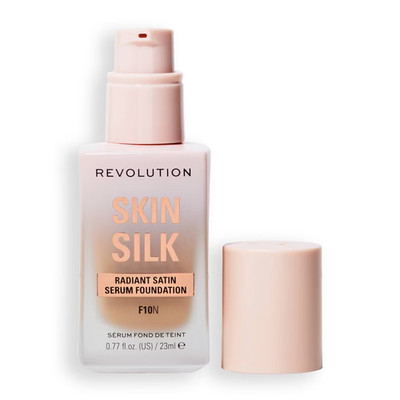 Makeup Revolution Skin Silk Luminous Serum Foundation F10 - 0.77 fl oz Vegan