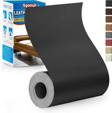 Leather Repair Patch Tape Kit, 4" x 63" Self Adhesive Leather Repair Patch for F