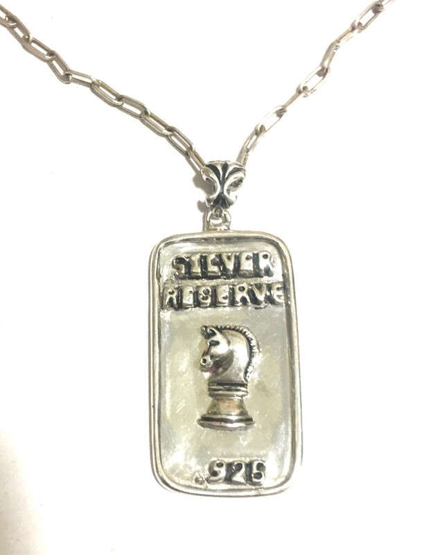Knights Chess Piece  Sterling silver Ingot  ring