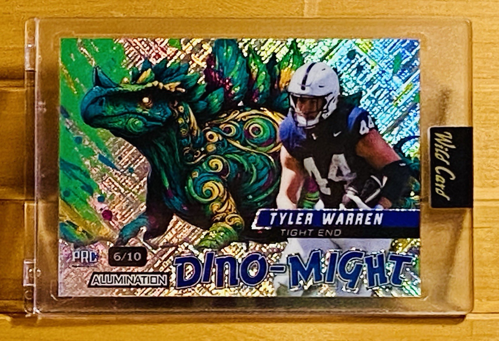 2024 Wild Card Alumination DINO-MIGHT Tyler Warren Shimmer Prizm /10