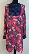 Anthropologie Maeve Birds of Paradise Colorful Mini Dress Size 10