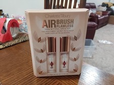 CHARLOTTE TILBURY AIRBRUSH FLAWLESS MINI SETTING SPRAY SET KIT 2 X 1.1 OZ