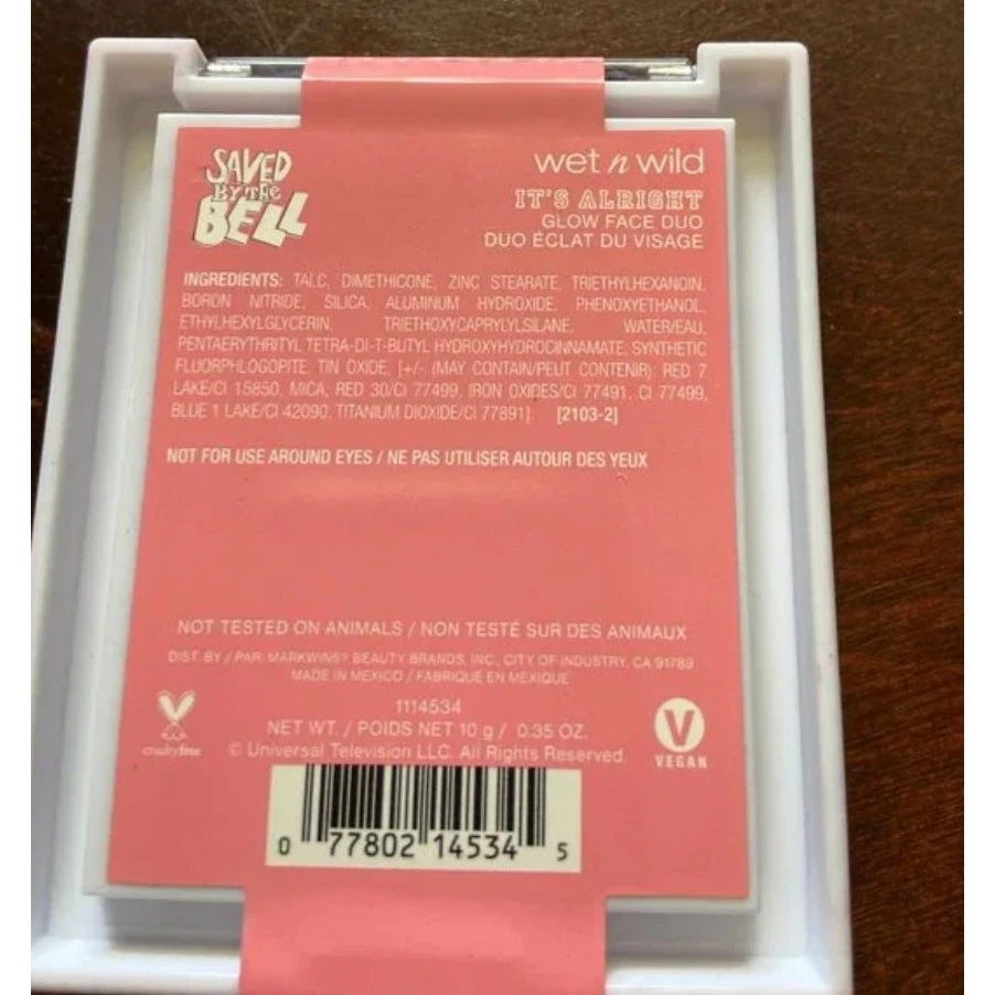 NIB Wet n Wild SAVED BY THE BELL Limited Edition IT'S ALRIGHT Blush - Image 2 of 3