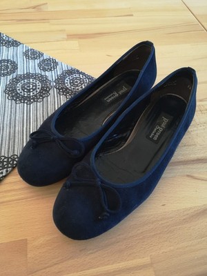Paul Green Ballerina Dunkelblau Gr.37 Samtziege 