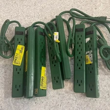 🔌 One Philips Power Strip (PS-610) – 6 Outlet Surge Protector, Green – Used