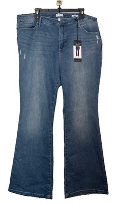 Sofia Jeans Size 20W Melisa Flare High Rise Medium Wash Blue NEW