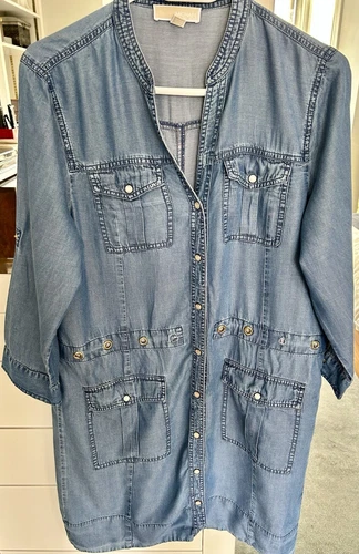 Abito estivo blu Michael Kors UK 14 L