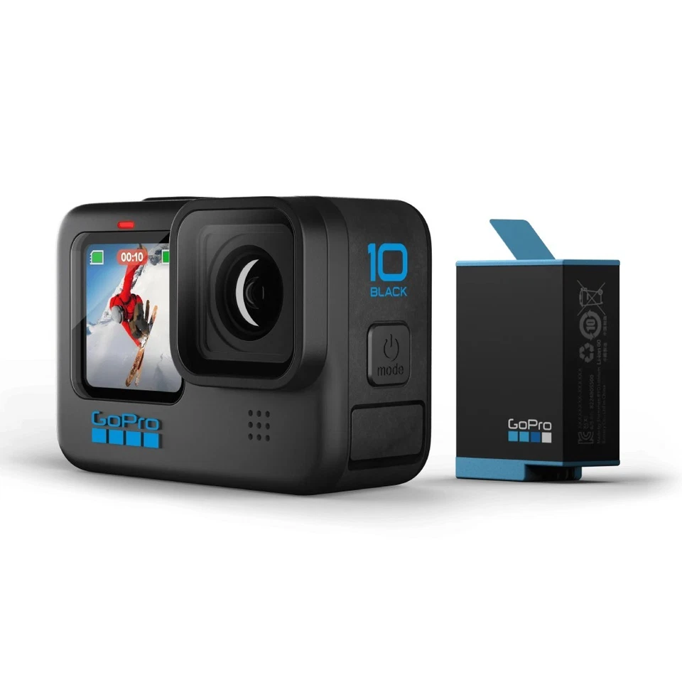 GoPro HERO10 Black 5.3K Action Cam Wasserdicht Frontdisplay Refurbished
