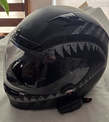 Bell Qualifer DLX Mips Motorcycle Helmet  Black Gray -L CARDO SPIRIT HD INCLUDED