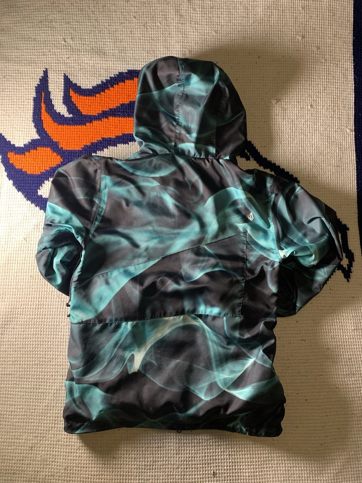 Vintage Volcom Nimbus 15,000mm/ 10,000GM Snowboard Jacket Thermal Green size s!  - Image 2 of 4
