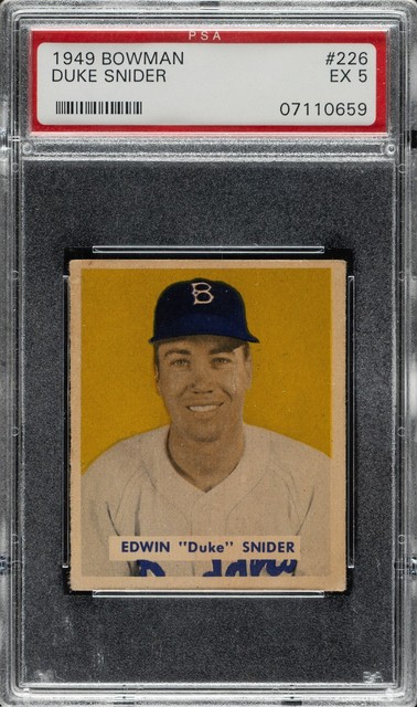 1949 Bowman #226 Duke Snider RC PSA 5 EX