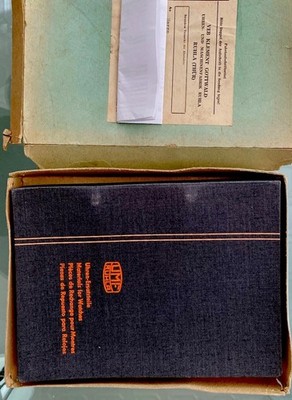 UMF Ruhla Ersatzteilkatalog 1964 OVP Komplett mit Brief Ziegler Langlotz Uhrmach